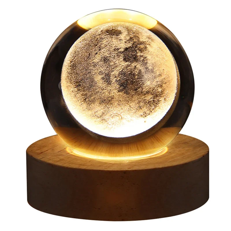 thumbnail image 1 of Luz de noche LED Vía Láctea Galaxia Sistema Solar Bola de Cristal Lámpara de noche para niños Luz ambiental para dormitorio Regalo creativo Luz de noche, 1 of 1