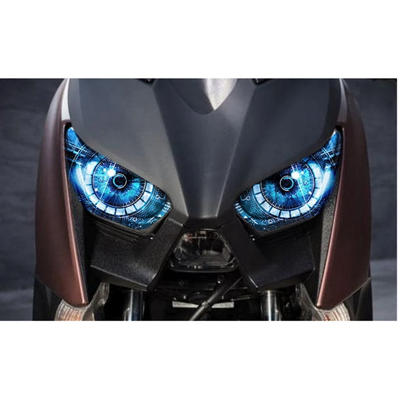 4 Pcs Motorcycle Accessories Headlight Protection Sticker Headlight Sticker For Yamaha Xmax 300 Xmax 250 A & C
