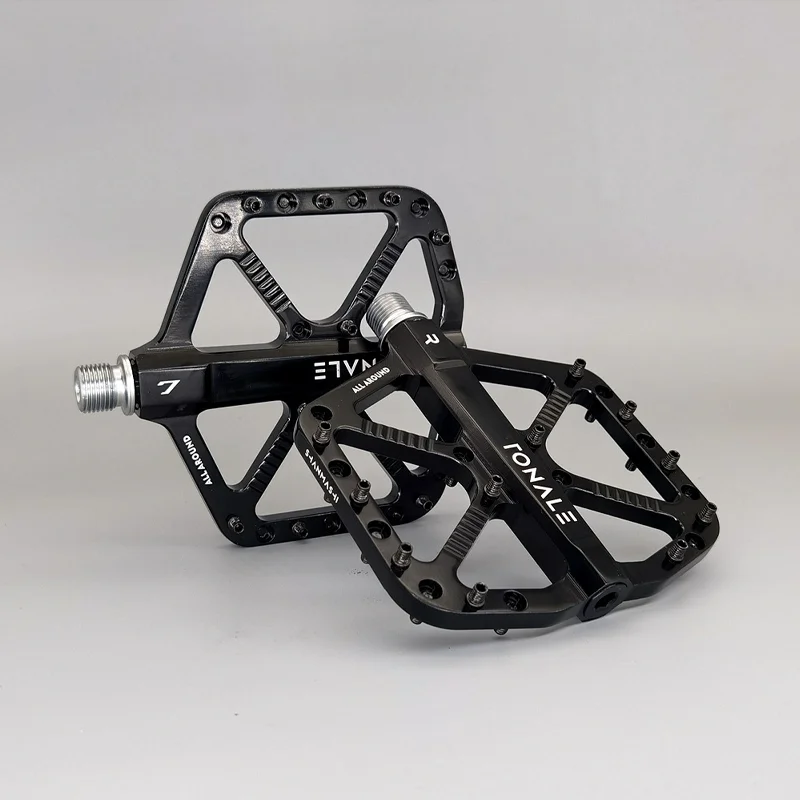 MTB-Fahrradpedale, braun, CNC-Aluminiumlegierung, poliert, 3-Lager-Pedal, Straße, Mountainbike, Dirt Bike, rutschfestes Fahrradpedal, hohe Festigkeit – Detail 11