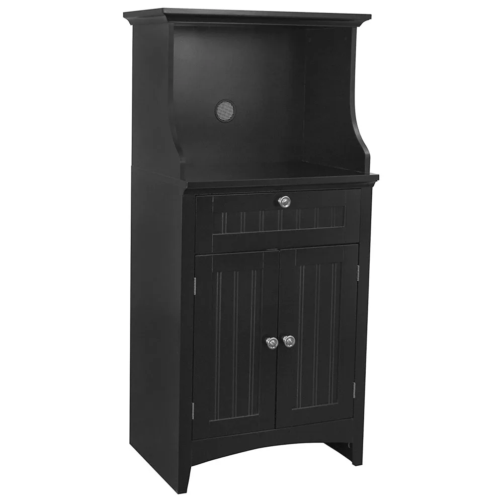 

Microwave Kitchen Utility Cart Cabinet Black Freight Free Storage Furniture Cabinets For Cupboard Home