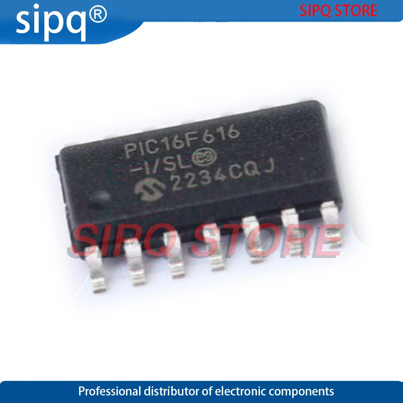 

10PCS/LOT PIC16F616-I/SL SOP-14 14-Pin Flash-Based, 8-Bit CMOS Microcontrollers NEW Original