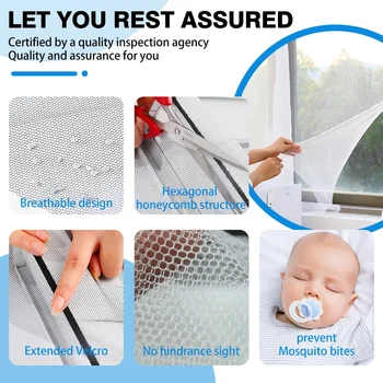 Moustiquaire auto-adhésive pour fenêtre, maille anti-moustiques pour porte, bricolage, coupe gratuite, moustiquaire, rideau anti-insectes volants 1