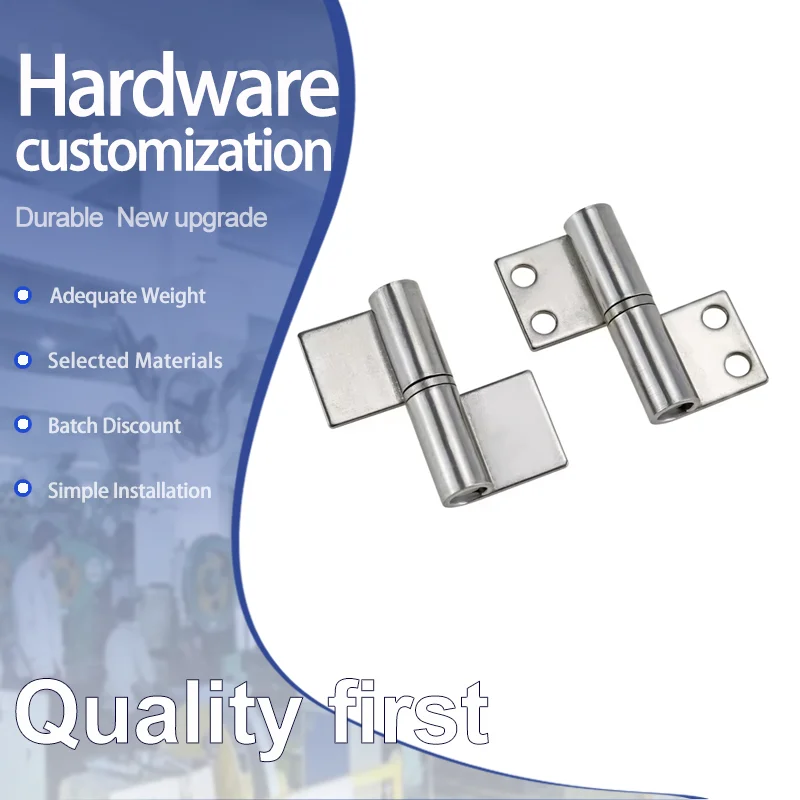 Detachable Flag Style Stainless Steel Hinges Suitable For Industrial Electrical Cabinet Doors And Medical Equipment