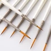 12Pcs Detail Paint Brush Set Miniature Nylon Hair Paintbrushes for Fine Detailing Acrylic/ Watercolor/ Gouache/ Pigment 1