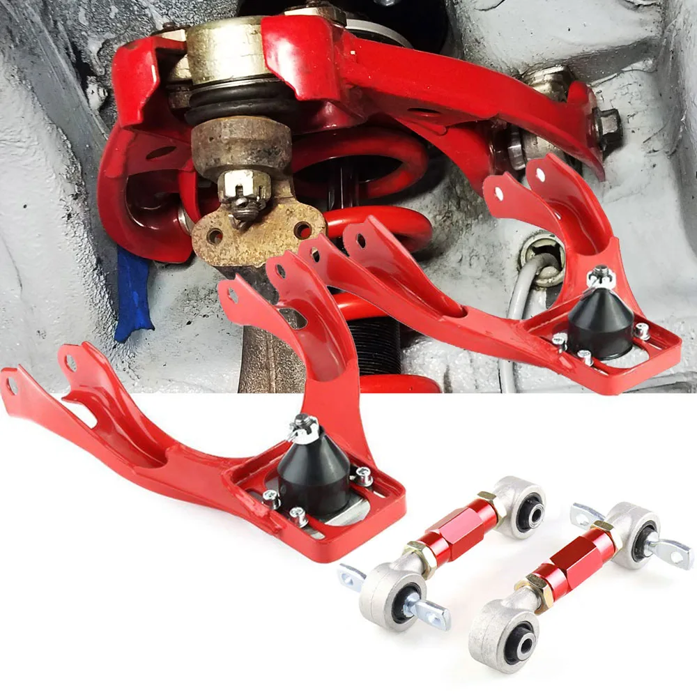 Kit Bras De Carénage Arrière Réglable Pour Honda Civic EG/EK (92-95) Et Acura Integra - Rouge - Tucool Racing - Neuf