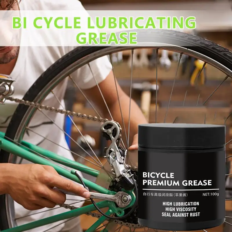Bicycle grease Green 100ml Cycle Grease Chain Bearing Bike Lubricant Multi-Purpose Rustproof Cycle Cleaner Lubricants Oil