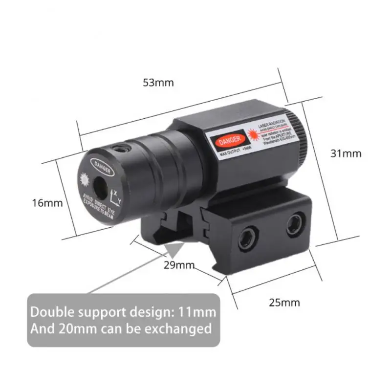 Mini Red Dot Sight For Rifle Pistol Shooting Hunting Gun Adjustable 11mm 20mm Outdoor Hunting Camping Aiming Tool