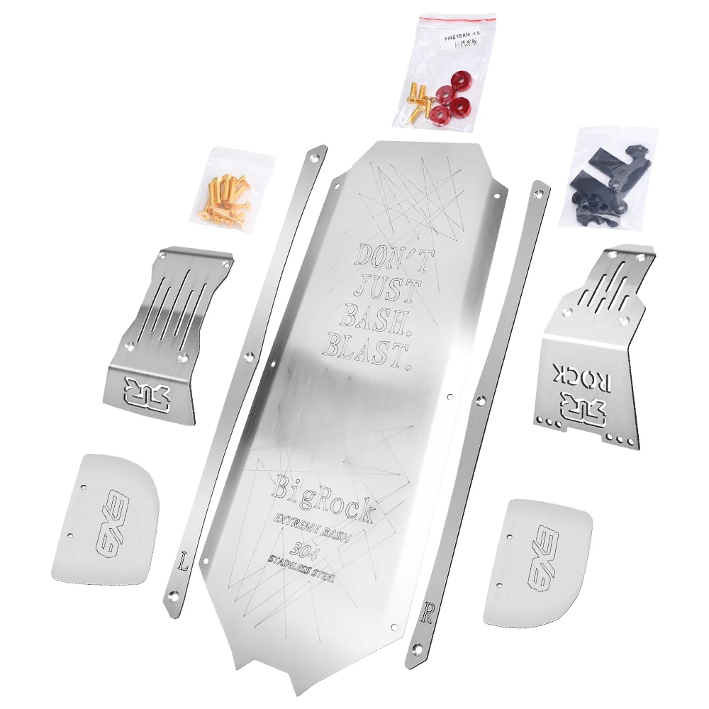 GPM Châssis Acier Inoxydable pour ARRMA 1/7 BIG ROCK 6S - Protection Antirouille