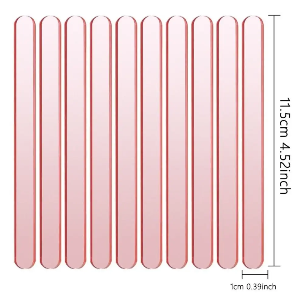 Ice Cream Sticks 20Pcs Clear Reusable Ice Cream Sticks Rose Gold Handmade Summer Ice Cream Bars DIY Crafts Home Acrylic Popsicle Sticks