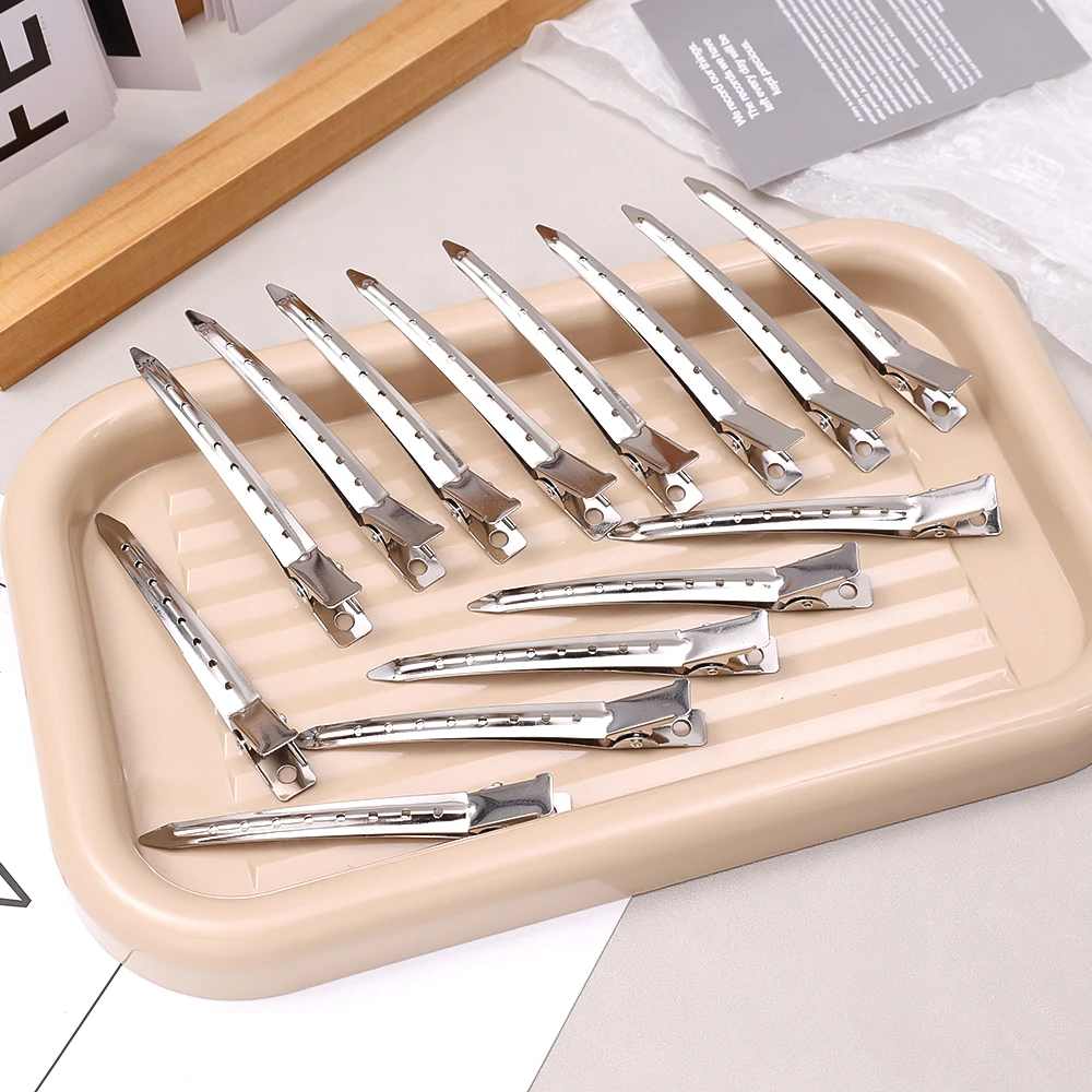 5/100 stücke Metall Friseur Salon Feste Clips Damen Styling Schnitte Haarnadel Klemmen Locken Haar Wurzel Flauschigen Haar Clip Friseur werkzeug – Detail 11