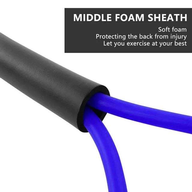 25/30/35 Pounds Elastic Resistance Band Workout Resistance Bands with Comfort Handles Strength Tension Rope 6