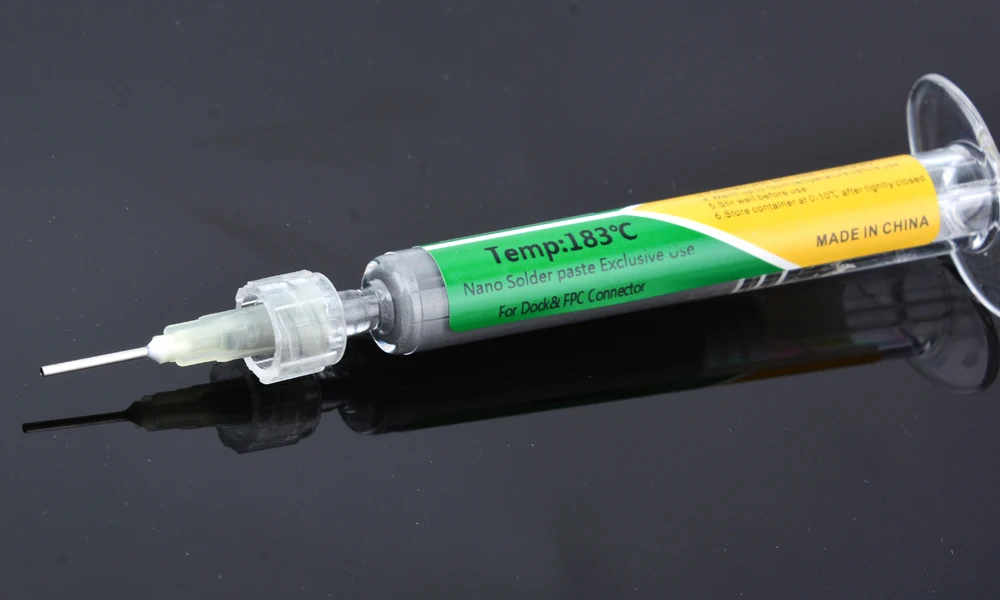 New Type Low Temperature Lead-free Syringe smd Solder Paste Flux For Soldering Led Sn42Bi58 Repair Welding paste tool