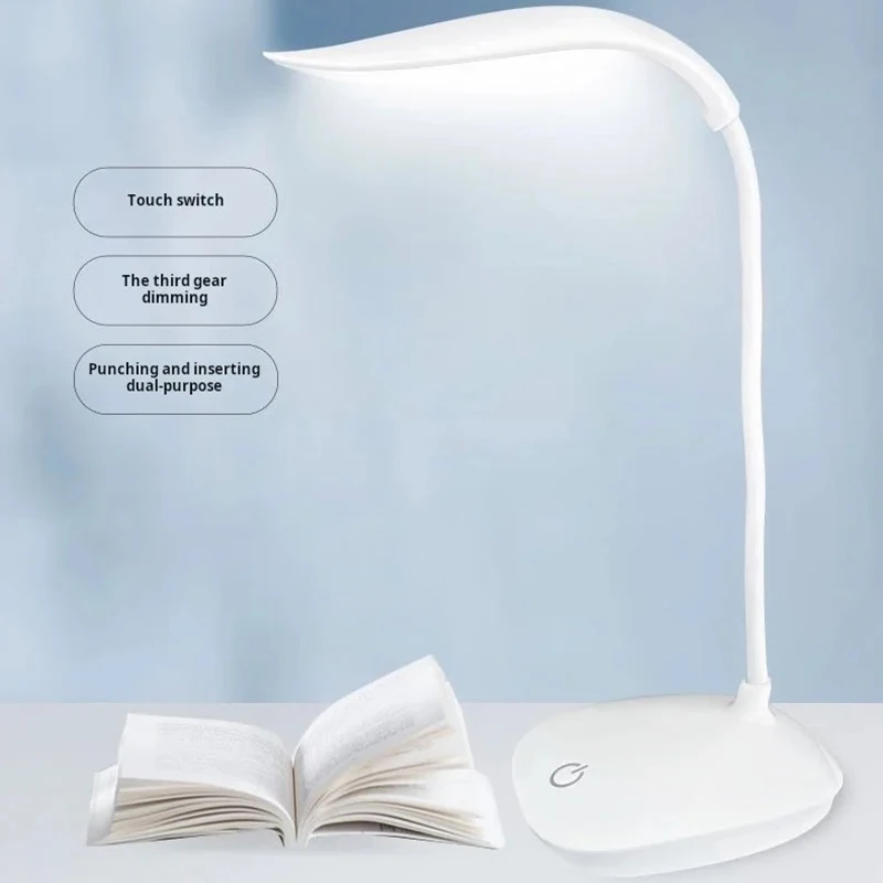 LED Foldable Desk Lamp USB Rechargeable Lighting 3 Mode Dimmable Touch Sensor Eye Protection Student Reading Lamp Night Light