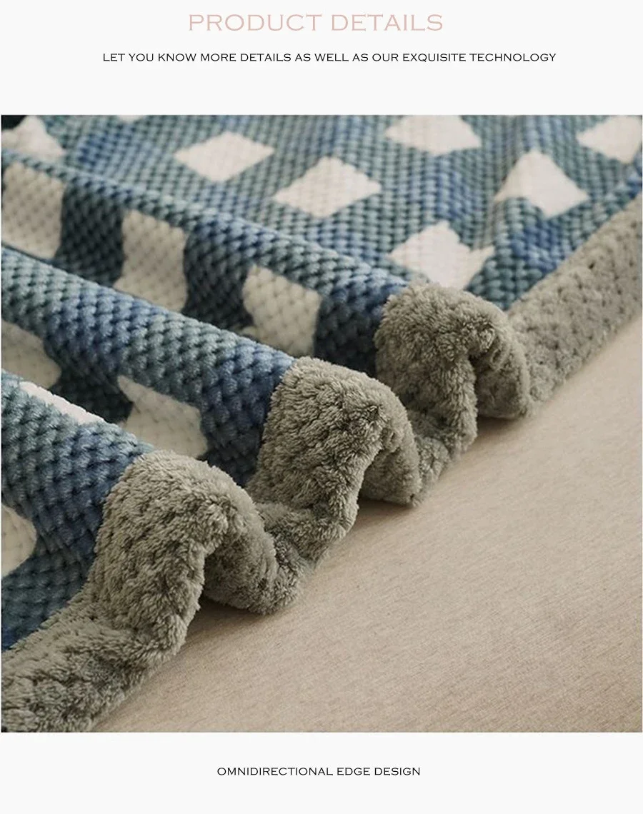 Wasart warmes Chenille Garn gestrickte Wärme decke für Winter Erwachsene Baby häkeln handgemachte Strick decke Tages decke auf dem Bett – Detail 7