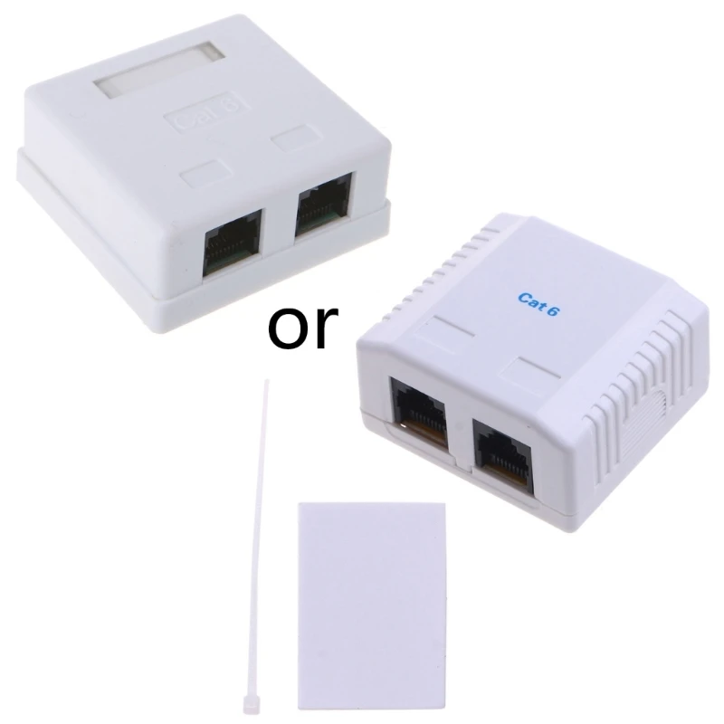 

Cat6 RJ45 Keystone Module Connector Ethernet for Wall Plate Patch Panel