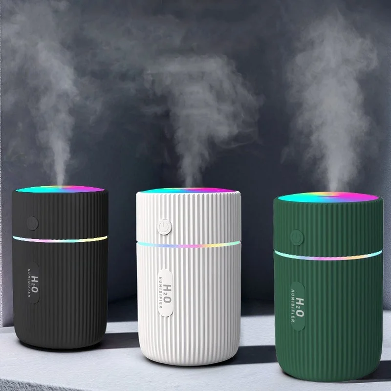 220ML Mini Air Humidifier Car Interior Smart Purifier USB Charging with Colorful LED Night Summer Cool Mist Sprayer Diffuser