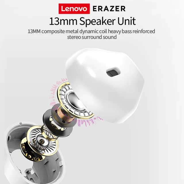 Lenovo ERAZER  XT98 Pro TWS Bluetooth 5.3 Earphones With Mic Hifi Stereo Earbud Wireless Headphones Noise Cancellation Headsets