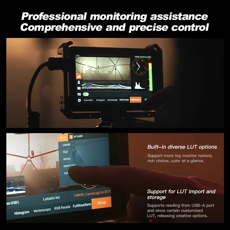 VILTROX DC-X3 DC-X2 Monitor 6 Inch 2000 Nits 4K Touch Screen Profissional HD Monitor Photographic HD FHD Portable Camera
