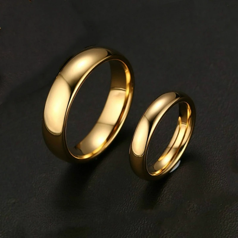 

Fashion Simple Stainless Steel Men and Women Couple Rings Titanium Steel Wedding Engagement Rings Anniversary Gift Party Jewelry