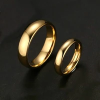 Fashion Simple Stainless Steel Men and Women Couple Rings Titanium Steel Wedding Engagement Rings Anniversary Gift Party Jewelry 1