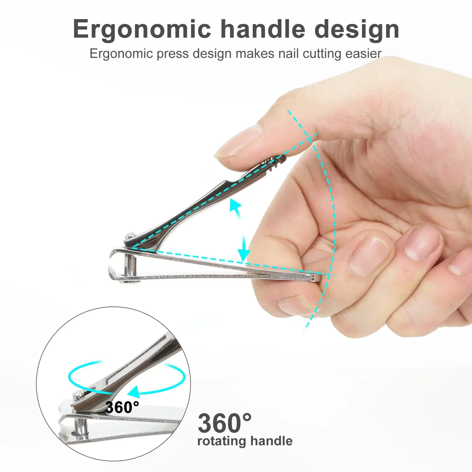 Splash Proof Nail Clipper With Built-in Nail Debris Catcher Stainless Steel Nail  Clippers For Fingernail Toenail Tue88 - Clippers & Trimmers - AliExpress