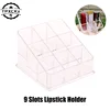 Clear 9 Grids Lipstick Stand Case Makeup Organizer Storage Box Lipstick Display Stand Holder Cosmetic Jewelry Organizer Box 1