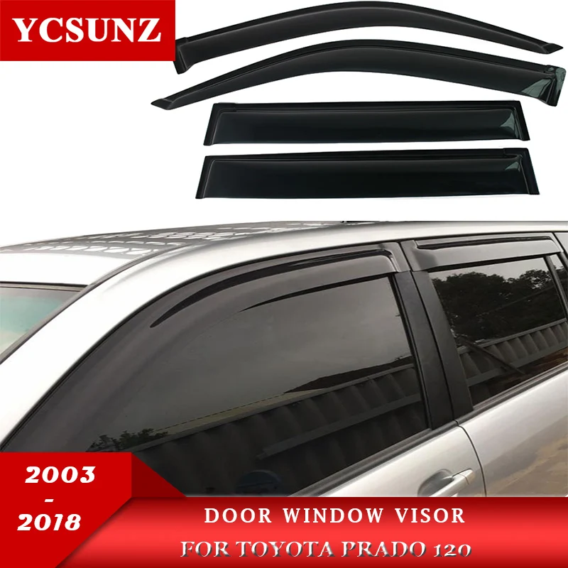 4 Déflecteur Weather Guard fenêtre Visière Pour 2015-2018 sur Toyota Fortuner SUV 