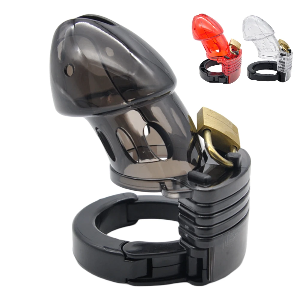 Plastic Chastity Cage Male Cock Lock With Adjustable Penis Ring Chastity Belt Sextoys For Men Gay Sex Shop male chastity penis chastity cage,chastity lock sex toy,chastity cage accessory