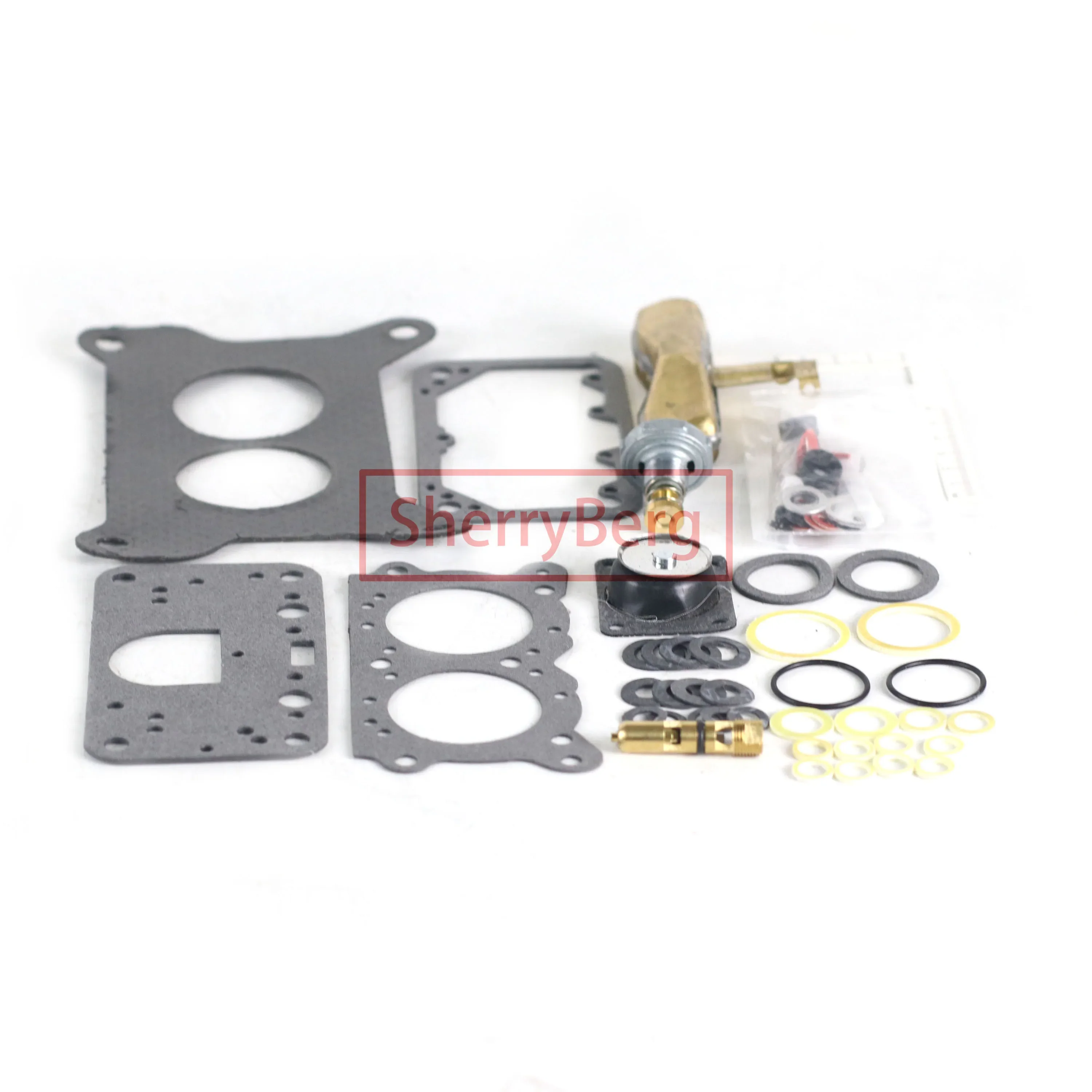 Carburettor Gasket Set for Holley 2300 2 Barrel Carburetor Repair Rebuild Kit 500 CFM 4412 NEW BRASS FLOAT 15879 SherryBerg