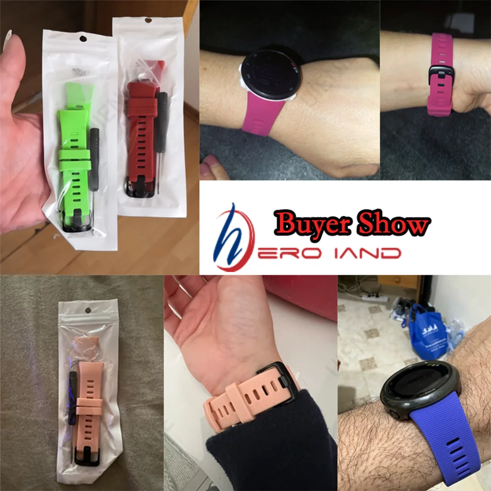 Vibrant Silicone Wristband Strap - Fashionable Replacement Watch Accessory