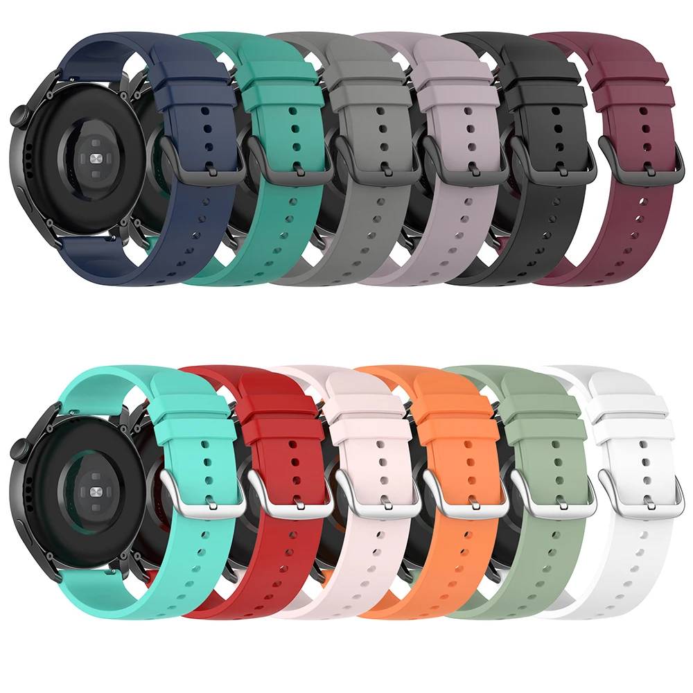 

20mm Strap for Samsung Galaxy Watch 5/4 40mm 44mm Watch4 Classic 42 46 mm/5 Pro 45mm Silicone Bracelet Galaxy Active 2 Watchband