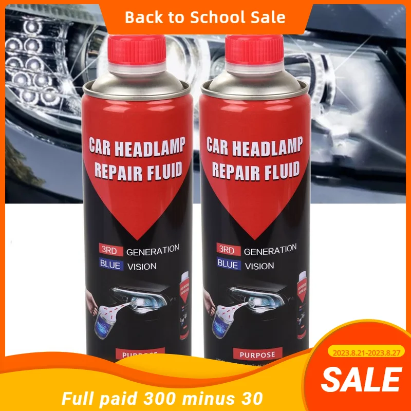 2PCSHeadlightPolymerizationCoatingAgentChemicalCarHeadlights