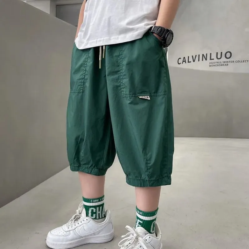 

Boys' Summer Thin Shorts 2024 New Korean Edition Fashionable Teenage Children's Summer Casual Loose Pants