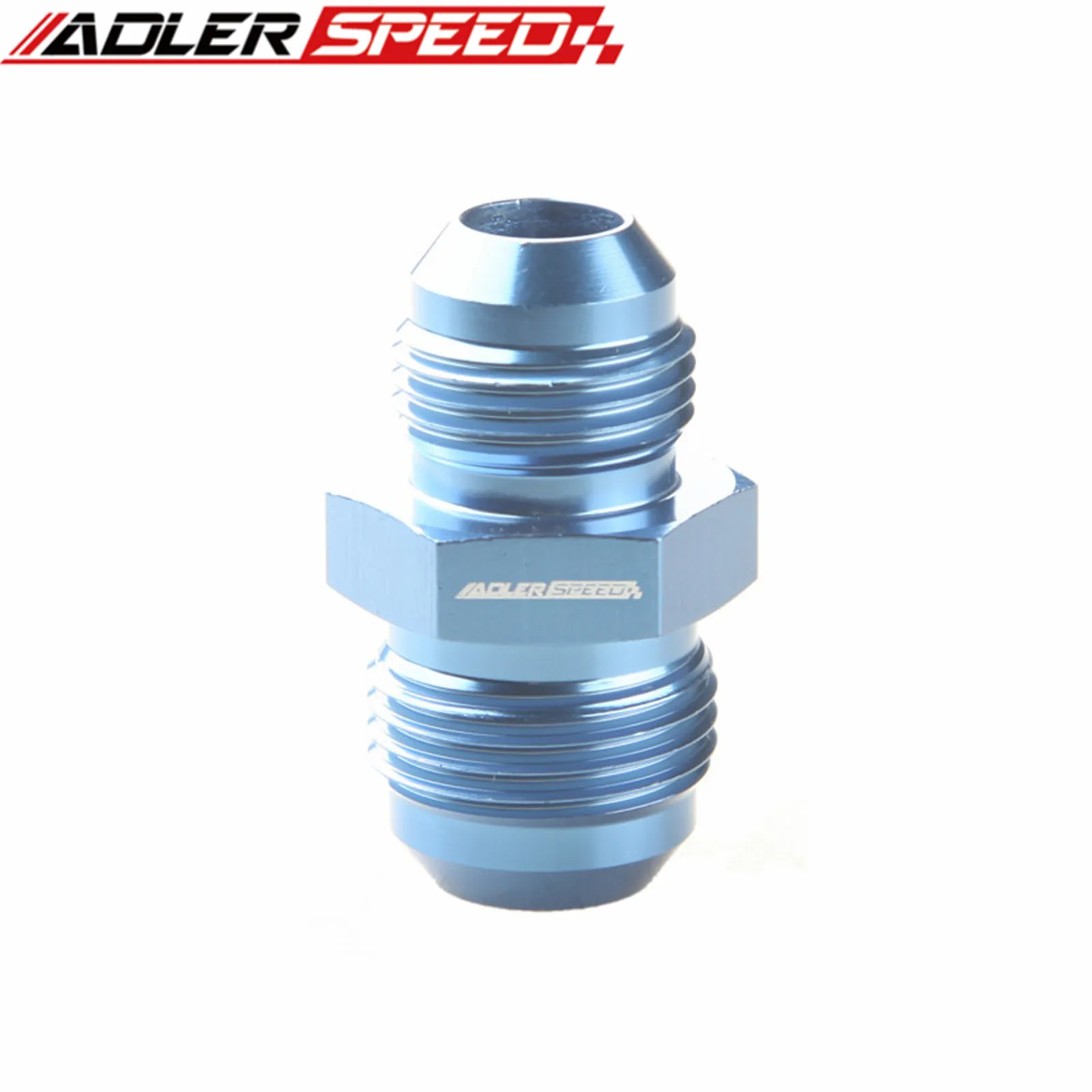 1pcs AN4 AN6 AN8 AN10 AN12 AN16 남성-남성 감속기 직선 피팅 어댑터 알루미늄 블루