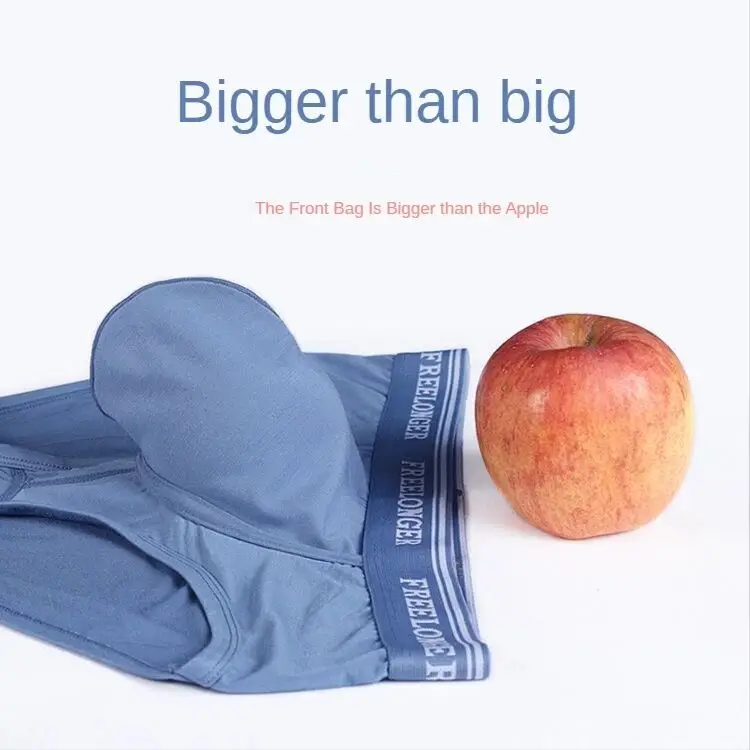 Fashion Big Penis Pouch Boxers Letters Print Men Casual Shorts Gay Male Underwear Long Cock Plus Size Underpants U Convex Trunks