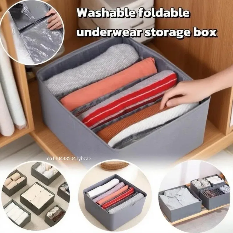 Underwear Organizers Foldable Storage Box for Cabinets Drawers Wardrobe Clothes Bra Underwear Socks Pants