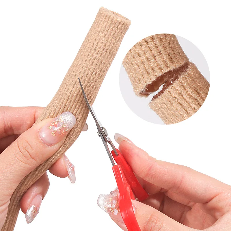 15cm Silicone Toe Gel Tube Protector Cover Finger&Toe's Fabric Gel Bandage Corns Blisters Calluse Pain Relief Soft Pads Insoles