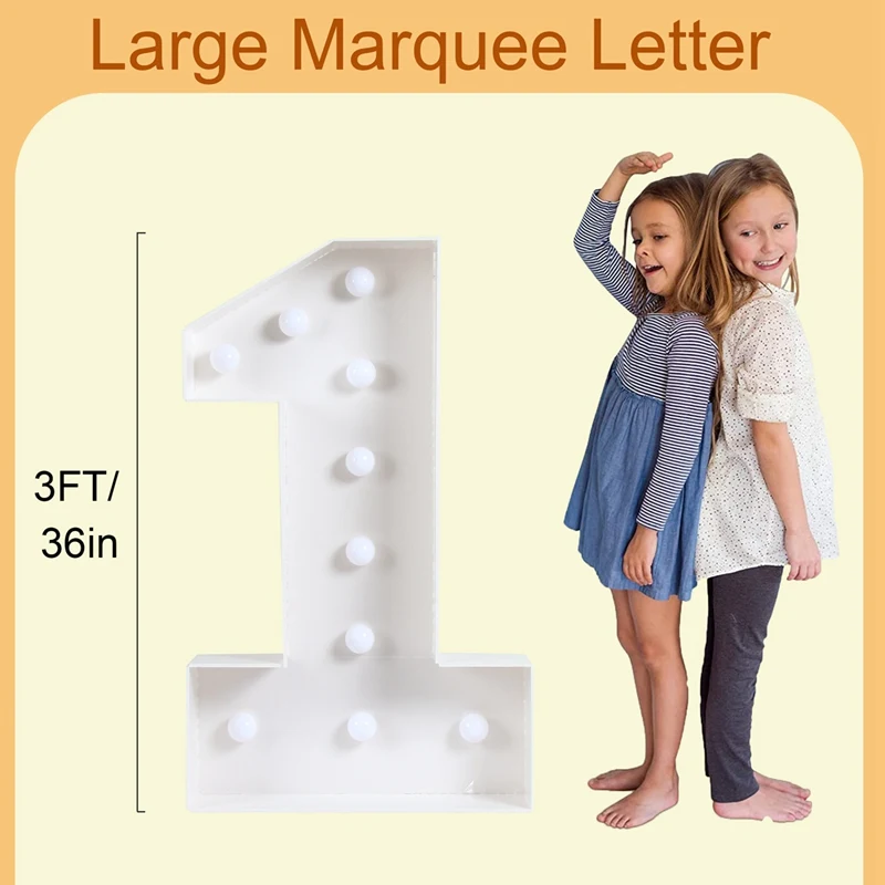 Balloon Filling Box 91.5cm Giant with Lights 1st Birthday Balloon Number 40 50 60 Frame Wedding Decor Baby Shower