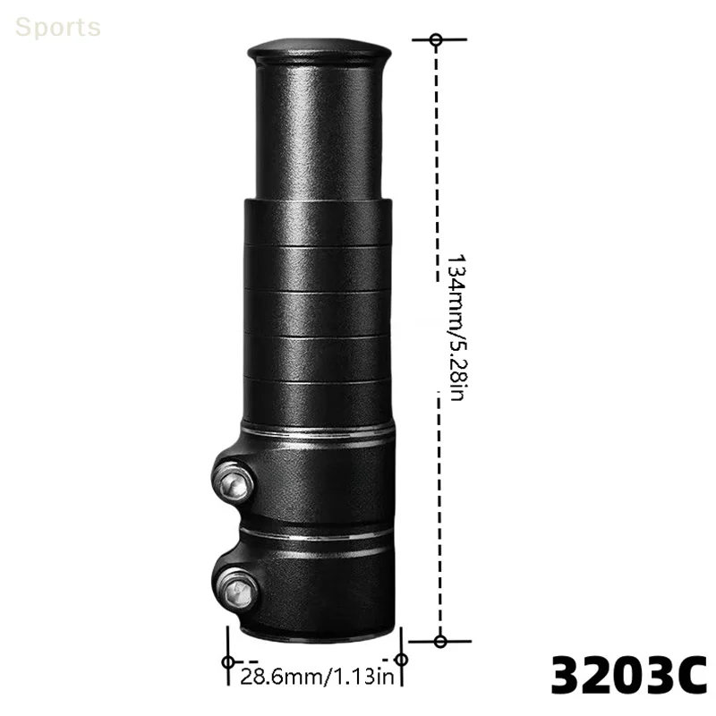 1PC Bike Stem Fork Bicycle Handlebar Extension Riser Rise Up Bicycle Adapter Durable Power Mountain Cycling Part