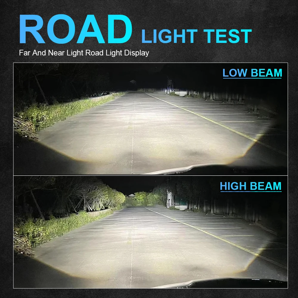 NLpear 2PCS 3 Inch Bi LED Projector Headlights Lenses for Hella LED Lights Projector 120W 40000LM Diode Headlamp Car Accessories 6