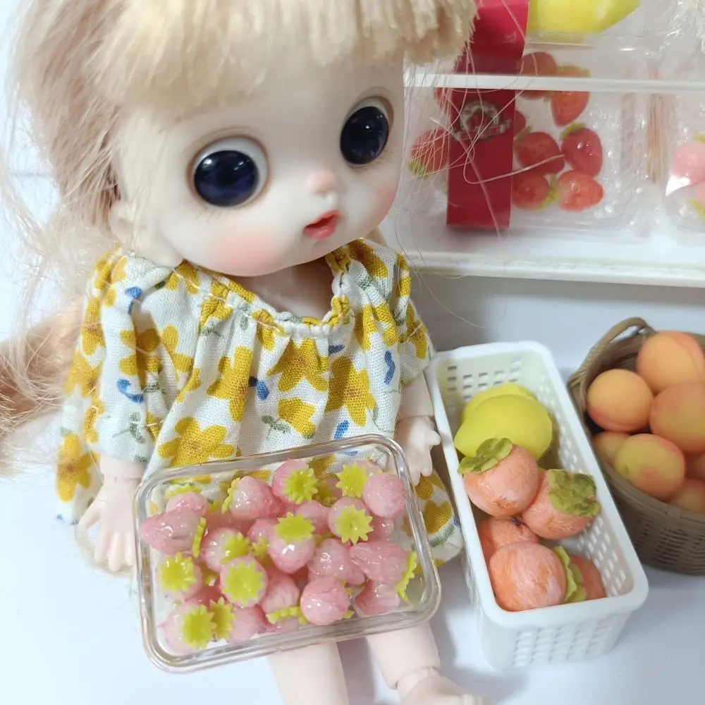 NEW 1/6 Clay making Miniature Fruit for ob11 blyth Barbies Dollhuose Accessories Kitchen Play Toys dolls accessory