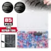 85-Piece Tire Repair Screws Puncture Vacuum Car Tyre Repair Rubber Nail Set Tubeless Road Tire Repair Tool For Motorcycle Truck