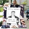 3D Justin Bieber printing blanket children's warm blanket Picnic blanket soft and comfortable blanket Home travel blanket 6