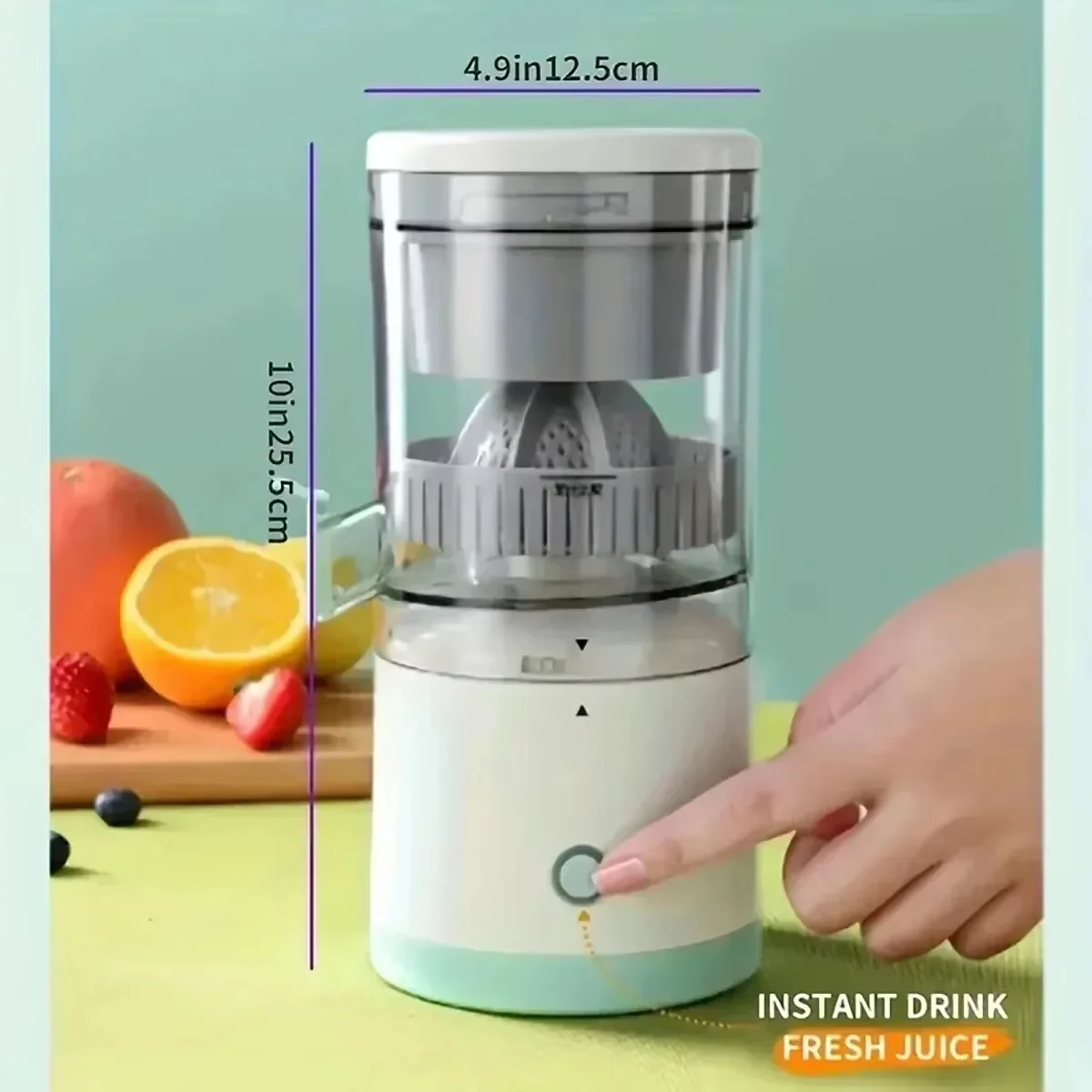HOMEFISH Electric Juicer Juice Cup Citrus Orange Squeezer USB Charging Kitchen Fruit Juicer Blender Separator Press Machine 5