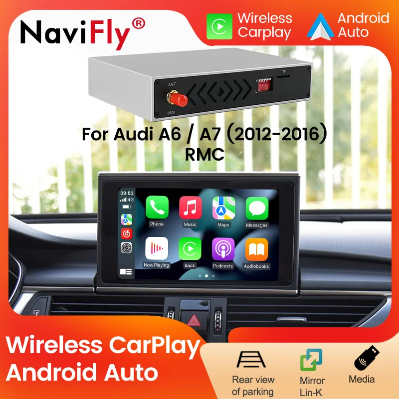 Navifly ȵ̵ ڵ  ī÷, ڵ ڵ ڽ, ƿ A6 A7 2012-2016 RMC ý,  ̷ ũ Ƽ̵ ÷̾