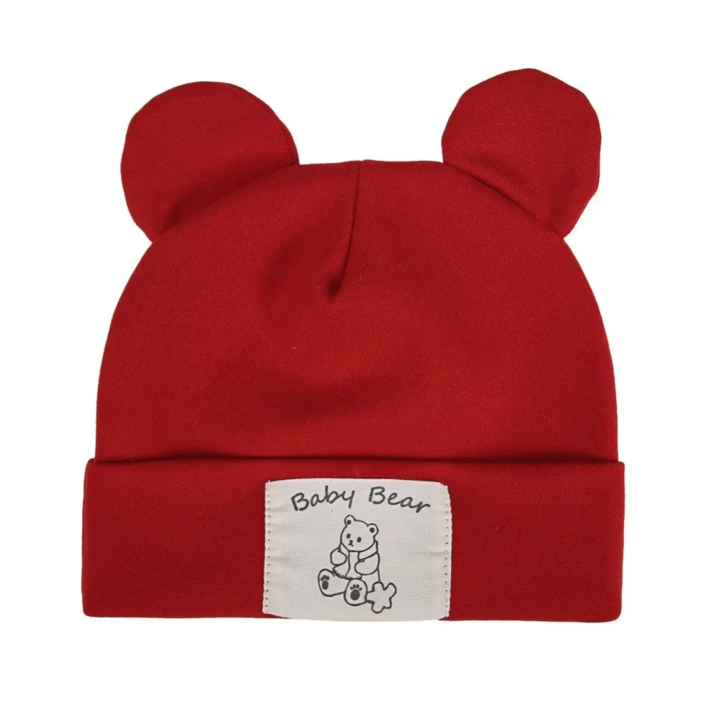 Cotton Bear Ear Winter Hat for Kids