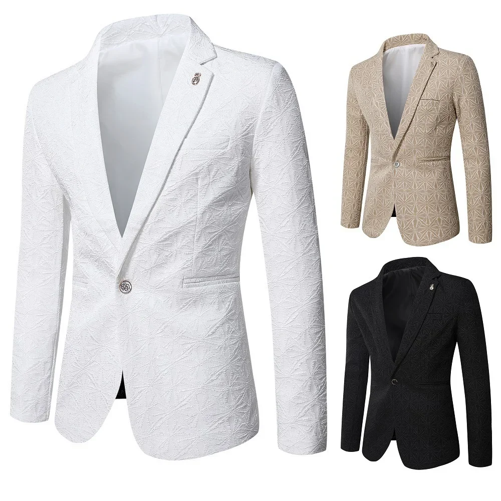 

2023 Spring and Autumn Season Suit Men's Youth Korean Version Slim Fit Small Suit Formal Dress Single Suit Top Coat Men's