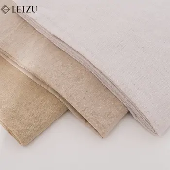 Tissu tissé en coton et lin, 0.5M/1M/2M, pour Table, canapé, rideaux, décoration, matériel de couture, tissu d'entraînement de broderie 1