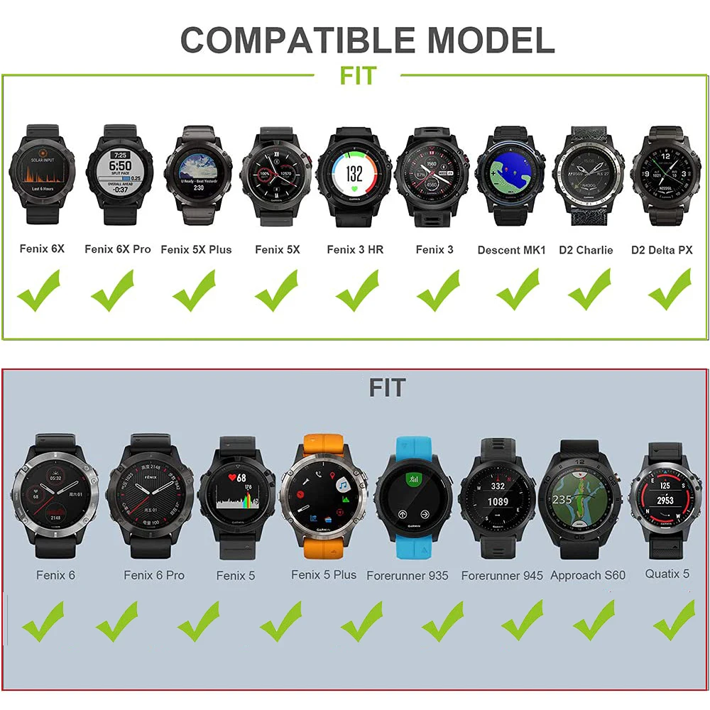 Enhanced Soft Silicone Sport Wristband for Smartwatches – QuickFit Design