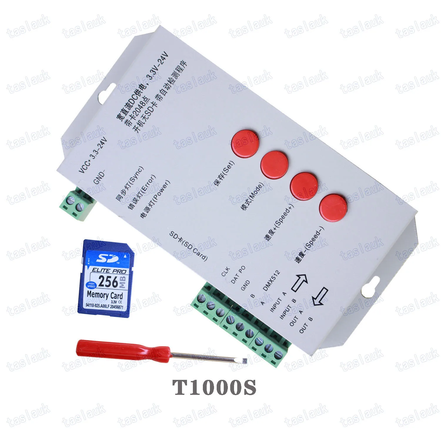 T1000s k1000c cartão sd para ws2801 ws2811